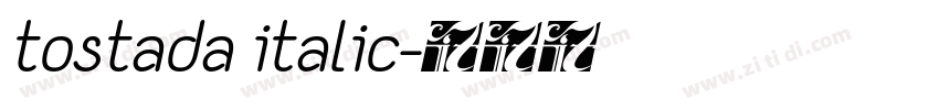 tostada italic字体转换